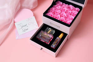 Biểu tượng tùy chỉnh đồ trang sức sang trọng Hộp Quà tặng đám cưới EVA bọt nước hoa hộp với <span class=keywords><strong>EPS</strong></span> EPE XPE miếng bọt biển chèn đóng cửa từ bao bì - Product Image 3