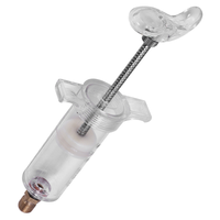 Injecteur d'huile/teinture 30Ml, avec adaptateur du coupleur rapide à faible côté, 1/4 SAE, pour climatisation automobile, huile/colorant, seringue pistolet de graisse