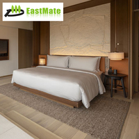 Luxuriöses 5-Sterne-Hotel Präsidenten-Suite Villen-Möbelset Italienisches Massivholz MDF Modernes Design Langlebiger Stoff Kingsize-Bett Schlafzimmer