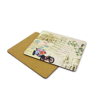 Tapis <span class=keywords><strong>de</strong></span> <span class=keywords><strong>table</strong></span> en bois personnalisé, Sublimation, sets rectangulaires blancs en MDF, pour restaurant et hôtel, 10 pièces - Product Image 2