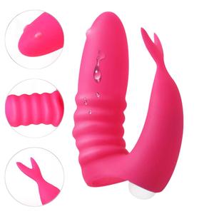 G Spot Finger-vibratore con potente testa testurizzata a vibrazione per massaggiatore clitoride in Silicone a stimolazione intensa per coppie di donne - Product Image 6