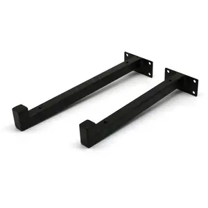 Black Iron Bracket Invisible Floating Wall Shelves Support Triangle Right Angle Shelf Mounting Heavy Duty Shelf Bracket