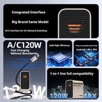 Chargeur GaN pleine puissance 120W entièrement pour Huawei Honor VIVO OPPO Xiaomi Black Shark Samsung iphone Prise de charge super rapide