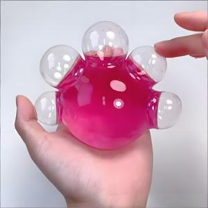 Jouet anti-stress pieuvre à presser en caoutchouc transparent, pour la relaxation des mains, fait main, pour la maternité, les enfants et les adultes - Product Image 4