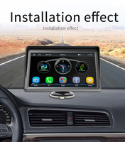 Layar Pintar HD 7 inci Sleek Carplay Baru, Sistem Wireless Carplay MP5 Android AUTO BT FM dengan Monitor Kamera Mundur