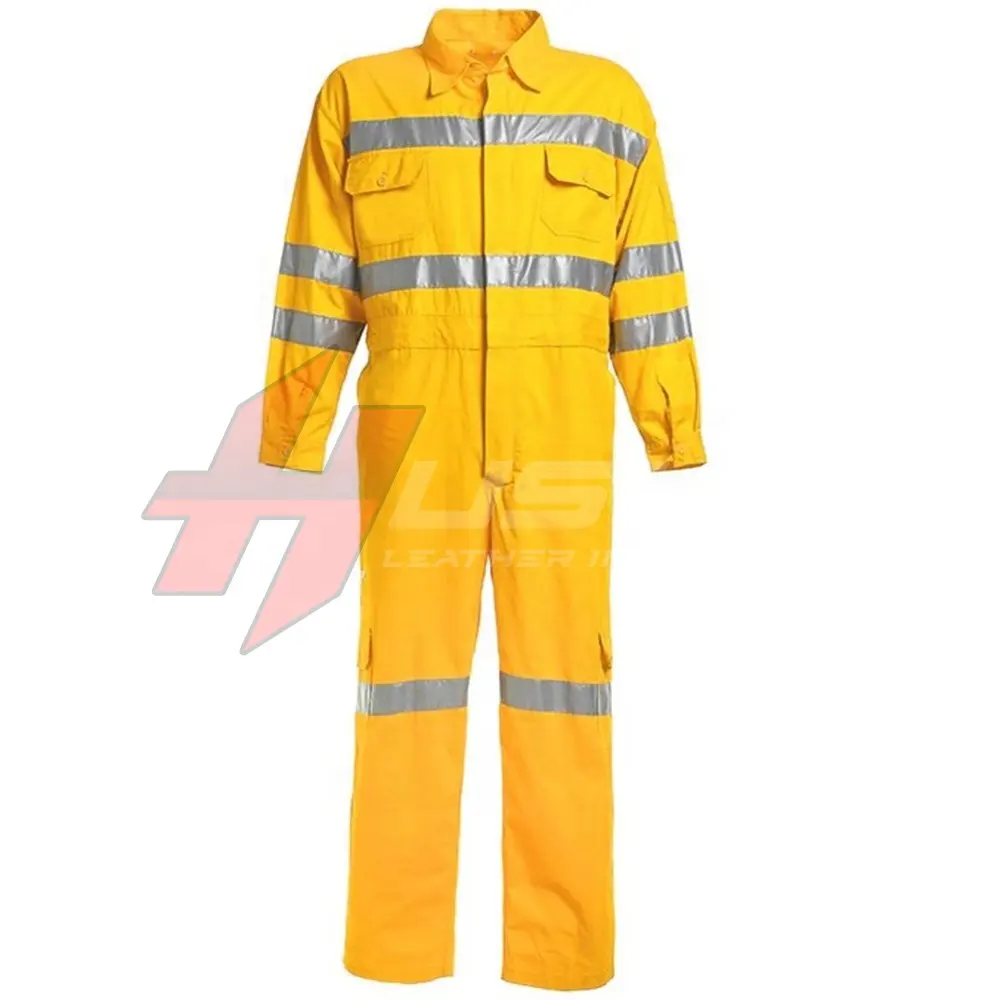Yellow Industrial Chemical Safety Uniform Working Suit Full Body Coverall Protection Suit
