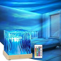 Lampe Stellaire Aurores Boréales pour Chambre Fille, Projecteur Galaxie LED d'Ambiance avec Télécommande, Veilleuse de Chevet