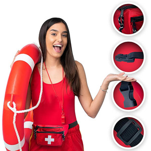 Riñonera <span class=keywords><strong>de</strong></span> Emergencia para Exteriores con Correa Ajustable, Bolsa Médica <span class=keywords><strong>de</strong></span> Primeros Auxilios para la Cintura con Logotipo Personalizado - Product Image 5