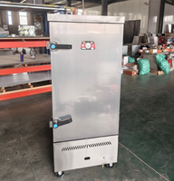 Cuiseur à riz économique Ruitai SS201/SUS304 en acier inoxydable au propane/gaz naturel, 12 plateaux, pour cantine/cour de réception/boîte à goûter
