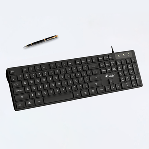 Nuova Tastiera Universale Economica K10 Impermeabile in Plastica per Ufficio, 104 Tasti, USB Cablata, Layout Arabo, Ultra Sottile, Plug & Play - Product Image 4