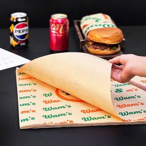 Disposable Coated Recyclable Thick Sandwich Tray Bread Liner Food Absorbent <b>Paper</b> Packaging for Snacks Beverages Pizza Cake - Product Image 5