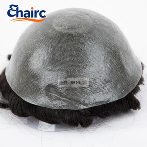Parrucchino da <span class=keywords><strong>Uomo</strong></span> con Base Sottile 0.06-0.08mm, 100% <span class=keywords><strong>Capelli</strong></span> Umani, Resistente e Durevole per Uso a Lungo Termine - Product Image 3