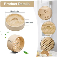 Usine personnalisée nouvelle boulette de riz écologique dim sum mini panier vapeur bambou