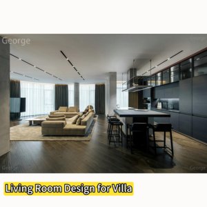 Vật liệu xây dựng cung cấp 3D kiến trúc nhà thiết kế biệt thự sang trọng biệt thự hiện đại một cửa Dịch vụ thiết kế nội thất - Product Image 4