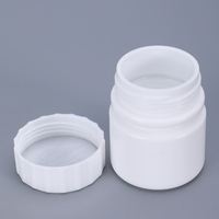 30ml gıda sınıfı HDPE plastik şişeler yuvarlak boş kaplar için hapları tabletler kapsül ilaç ambalaj ile vidalı kapak mühür