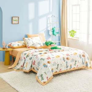<b>Comfortable</b> and Breathable Four-Season Thin Quilt with Cartoon Animal Pattern <b>Blanket</b> - Product Image 5