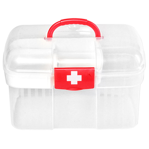 Trousse de premiers soins en plastique portable, boîte à médicaments, boîte à <span class=keywords><strong>pharmacie</strong></span>, plateau transparent, boîte médicale familiale, boîte de rangement, boîte à outils - Product Image 2