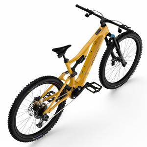 Vélo de montagne à suspension intégrale en fibre de carbone, moteur central à couple élevé 105 Nm, selle imprimée en 3D, vélo électrique professionnel ultra-suspendu - Product Image 4