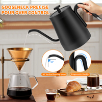 Bouilloire pour faire bouillir de l'eau, préparer du thé et du café, en acier inoxydable, 0,8 L, bouilloire Smeg