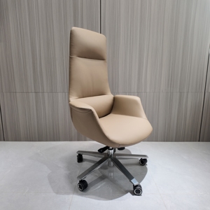 <span class=keywords><strong>Sedia</strong></span> da Ufficio Direzionale di Lusso in Pelle con Schienale Alto, <span class=keywords><strong>Sedia</strong></span> Ergonomica Moderna per Manager con Base in Metallo, per Capo e <span class=keywords><strong>Sedia</strong></span> Ausiliaria - Product Image 1