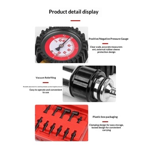 Pompe d'extraction et de remplissage de liquide de frein 2 en 1 avec manomètre pour <span class=keywords><strong>kit</strong></span> d'outils de <span class=keywords><strong>vidange</strong></span> d'huile de frein de voiture - Product Image 6