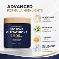 OEM Capsules Glutathion Liposomal 1500mg 60 Unités Antioxydant Éclat de la Peau Beauté Quercétine