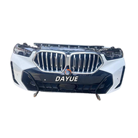 Venta al por mayor de fábrica de alta calidad usado 2024 para BMW X6 G06LCI parachoques delantero con kit de faros piezas de plástico originales de segunda mano
