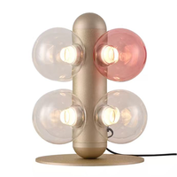 Lampe de table électrique postmoderne à bulles, veilleuse artistique à quatre ampoules, simple et flexible pour bébés et enfants