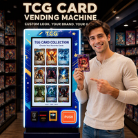 Distributeur automatique de figurines de collection pour cartes à collectionner, packs surprises et petites figurines sur le thème de l'anime, avec support mural