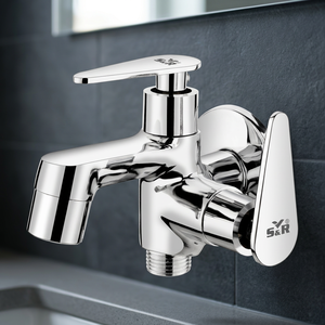 Wall-Mounted Chrome Faucet Ceramic <b>Valve</b> Modern Design Anti-Corrosion Zinc Body Zinc Alloy Handle Basin Bathroom - Product Image 2