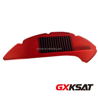 Filtre à air GXKSAT pour scooter NMAX155 B5H-14451-00, filtre à air NMAX 155 2020, caoutchouc rouge, haut débit, lavable