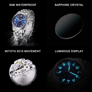 CADISEN C8235 2026 Men's Luxury Business <b>Mechanical</b> <b>Watch</b> MIYOTA Movement Sapphire Crystal Stainless Steel Band 5BAR Water - Product Image 6