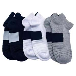 Calcetines tobilleros y de equipo de baloncesto de entrenamiento de fondo estándar personalizados con logotipo en el puño Ecológico Transpirable Antideslizante <span class=keywords><strong>Temporada</strong></span> de primavera - Product Image 4