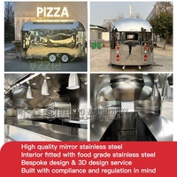 Camion de concession pour restauration rapide et collations de rue avec panneau d'affichage LED et caractéristiques personnalisées de style vintage pour les festivals