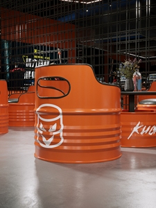 Hiện đại công nghiệp phong cách Thùng ghế đặt vòng kim loại Bàn cà phê & dầu trống đồ nội thất cho nhà bếp ngoài trời hoặc nhà Thanh sử dụng - Product Image 2