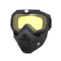 Masque de protection tactique pour le cyclisme, coupe-vent, anti-sable, équipement de sport de plein air, camping, EDC en plastique