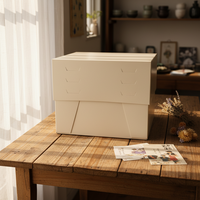Vente directe d'usine, boîte à gâteau blanche carrée durable facile à démonter