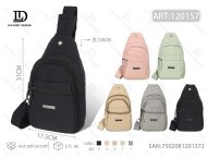 Borsa a Tracolla Impermeabile a Tre Strati con Cerniera, Unisex, in Nylon, con Tracolla Arcuata, Sotto i 21 Litri, Stile Minimalista Normcore - Product Image 3