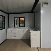 Maison conteneur en acier extensible 20ft 40ft, modulaire, portable, moderne, écologique, recyclable, pour hôtel, villa, bureau, bâtiment d'urgence