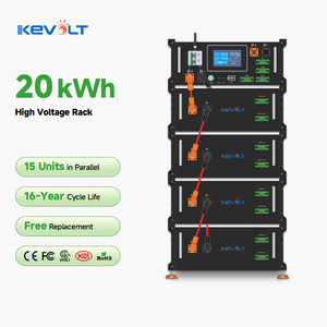 Système de stockage d'énergie solaire haute tension KEVOLT ESS, batterie au lithium 20 kWh LiFePO4 pour système solaire domestique - Product Image 1