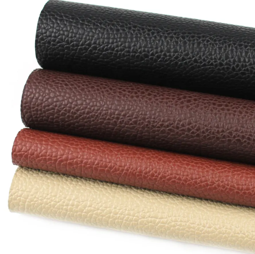 wholesale stock 0.7mm automotive PVC faux leather fake leather supplier pvc artificial leather for car interiors car seat sofa