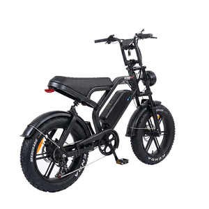 Vélo électrique à pneus larges V20 Pro 7 vitesses avec moteur de moyeu arrière, batterie lithium intégrée au tube diagonal et freins à disque hydrauliques Shimano 7 vitesses - Product Image 1