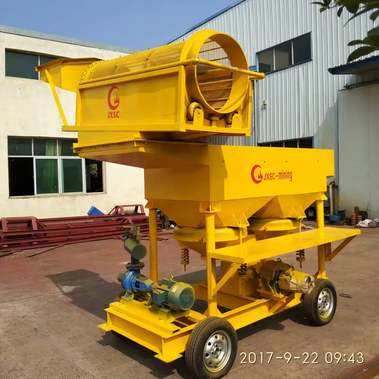 portable diamond ore processing plant small scale gold and diamond washing line