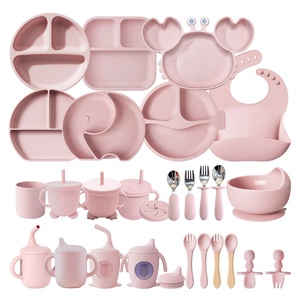 Set de Vajilla de Silicona Personalizado para Bebés, Platos y Utensilios para la Alimentación, Regalo para Niños Pequeños - Product Image 1