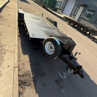 Trailer Utilitas Gandar Tunggal dengan Dek Jaring Baja, Rel Samping, Sistem Pengereman Elektronik, Warna Sesuai Pesanan - Kapasitas 0,5T untuk ATV
