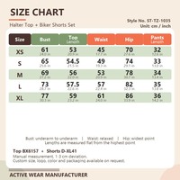 Ensemble de yoga pour femmes avec logo personnalisé OEM ODM, 75 % nylon, 25 % élasthanne, haut sans manches à col haut, short taille haute, vêtements de fitness pour Pilates