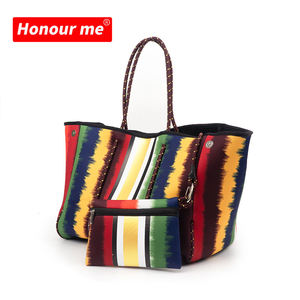 2025 nouvelle arrivée néoprène fermeture à glissière grande capacité <span class=keywords><strong>plage</strong></span> et <span class=keywords><strong>sac</strong></span> fourre-tout de gymnastique pour 2024 automne - Product Image 3