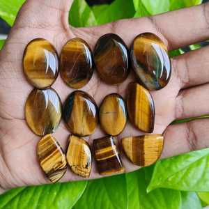 Lote de Cabujones de Ojo de Tigre, Piedras para Joyería, 241CT, Gemas Naturales Sueltas, Exportador Mayorista de India - Product Image 3