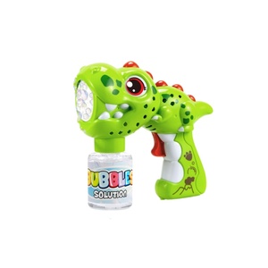 Pistolet à bulles dinosaure de dessin animé, automatique, avec lumières et <span class=keywords><strong>musique</strong></span>, cadeaux de fête d'été, vente en gros, plastique ABS, pour les enfants de 8 à 13 ans, Concord - Product Image 3