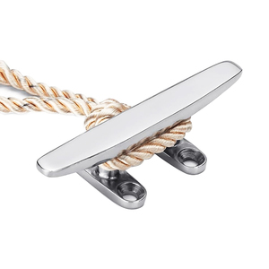 Cleats de Acero Inoxidable 316 para Barcos, Cleats de Base Abierta <span class=keywords><strong>con</strong></span> Parte Superior Plana y Fijaciones para Cubierta, Decoración Náutica - Product Image 6
